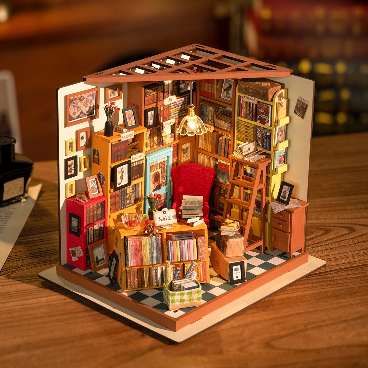Rolife Sam's Study Room DIY Miniature House Kit