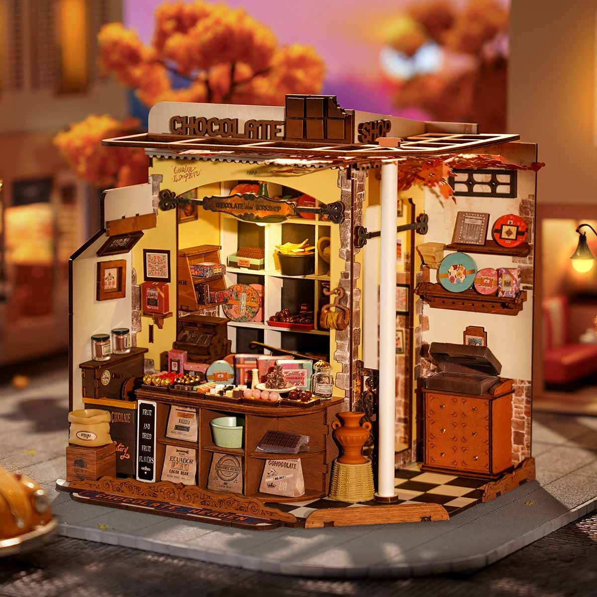 Rolife Henry's Chocolate DIY Miniature House Kit