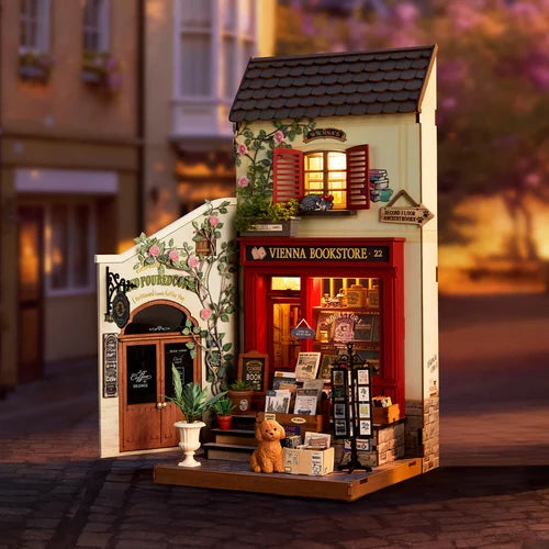 Rolife Vienna Bookstore DIY Miniature House