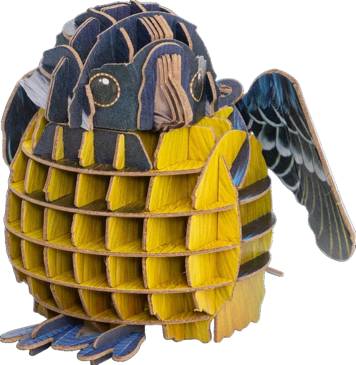 MakeBug Voices of Nature Yellow-Bellied Tit 3D Kraft Paper Puzzle