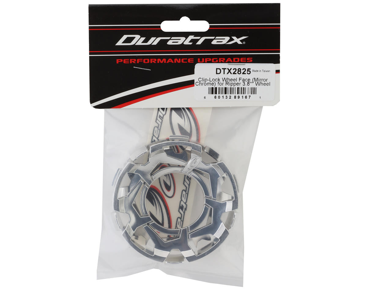 DuraTrax Ripper 3.8" Clip-Lock Wheel Face (Chrome) (2)