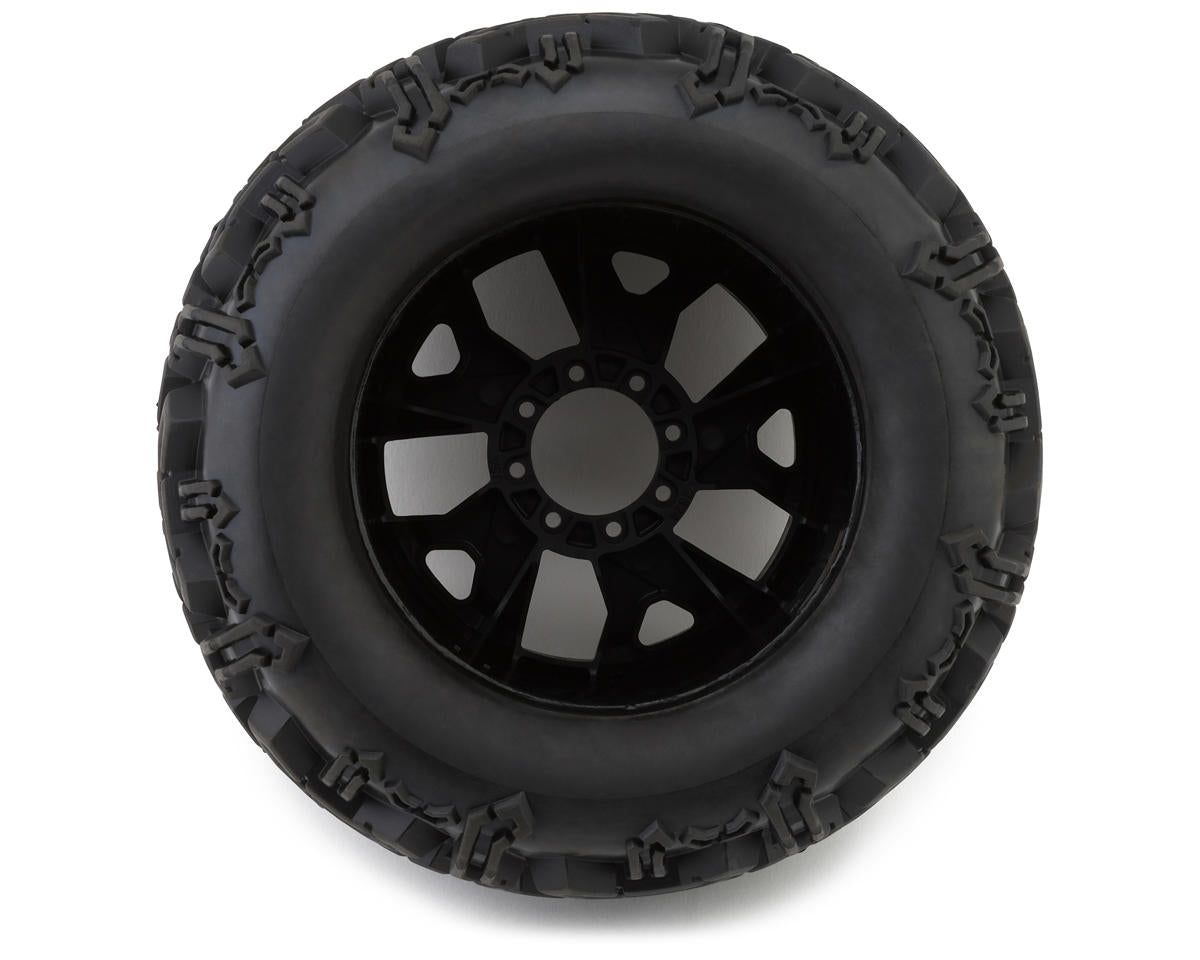 DuraTrax Warthog MT 3.8" Pre-Mounted Truck Tires (Black) (2) w/17mm Hex
