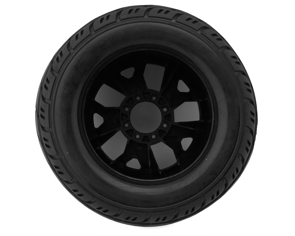 DuraTrax Bandito 2.0 1/8 3.8" Pre-Mounted Truck Tires (Black) (2) w/17mm Hex
