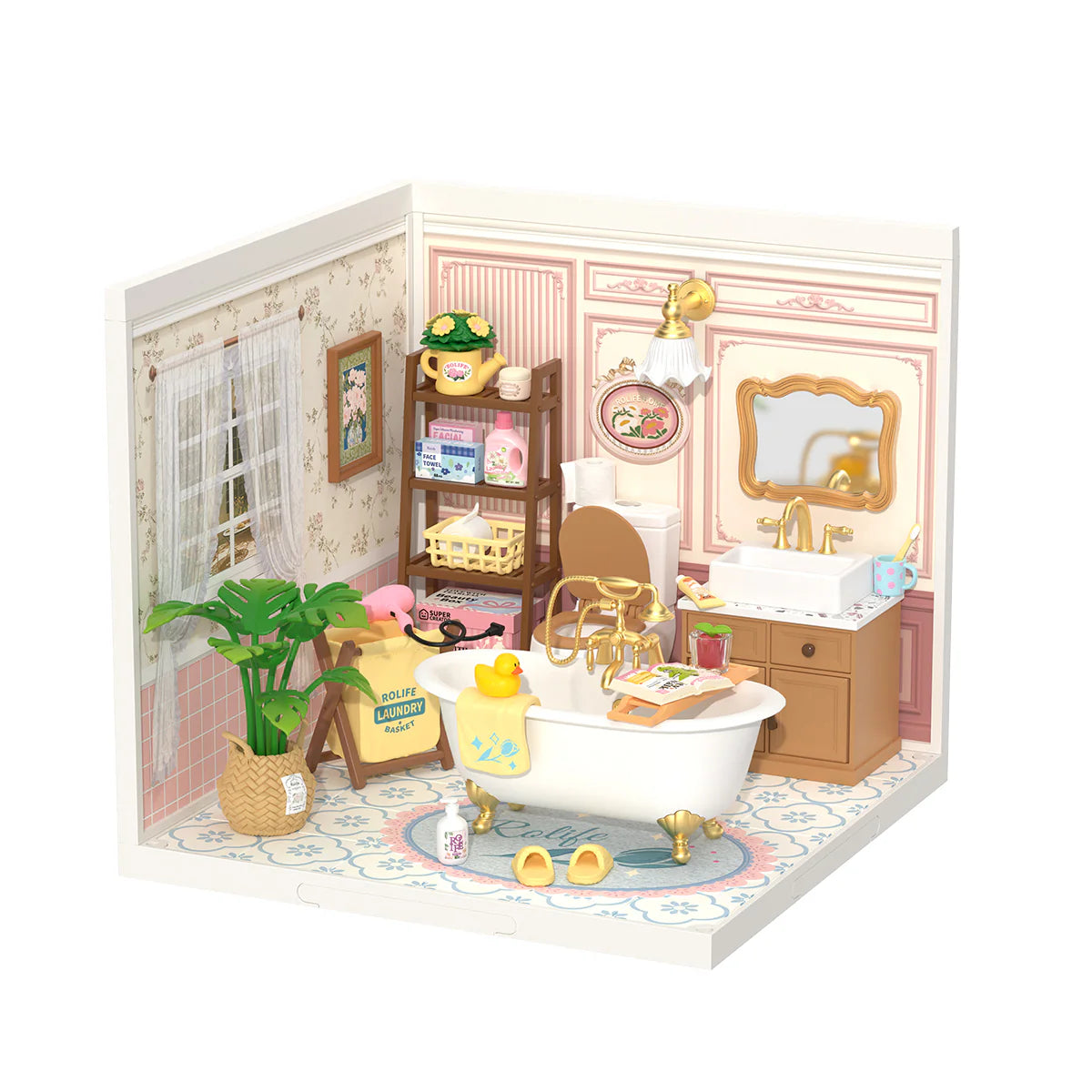 Rolife Pop Bubble Bathroom DIY Super Creator Miniature House Kit