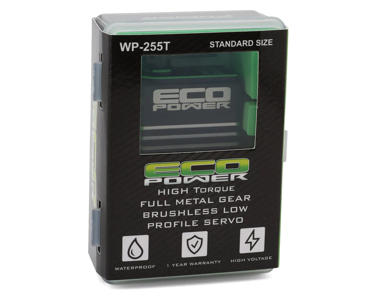 EcoPower WP255T Waterproof High Torque Metal Gear Brushless Servo (HV) (Metal Case)