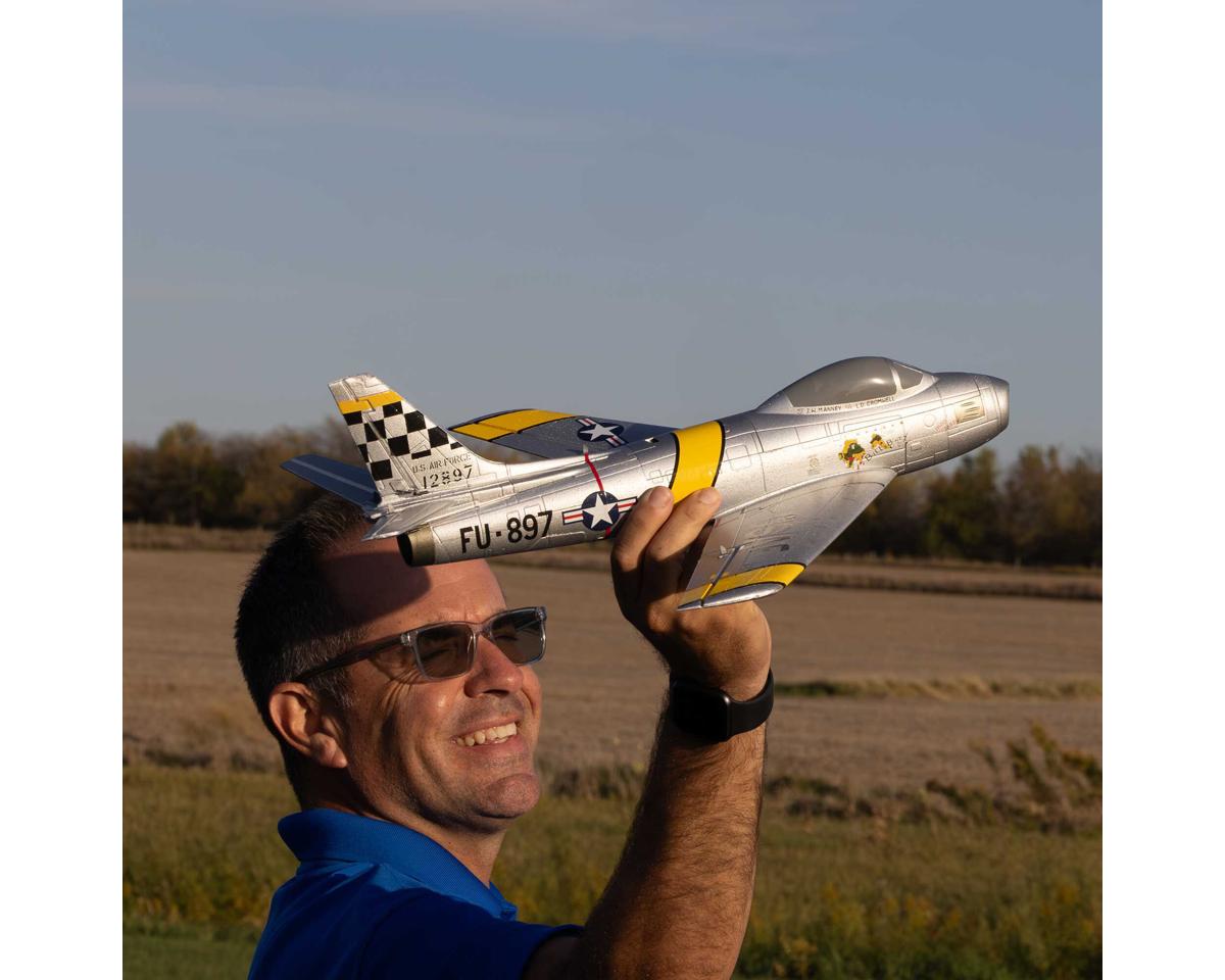 E-flite UMX F-86 Sabre 30mm EDF Jet BNF Basic with AS3X and SAFE Select