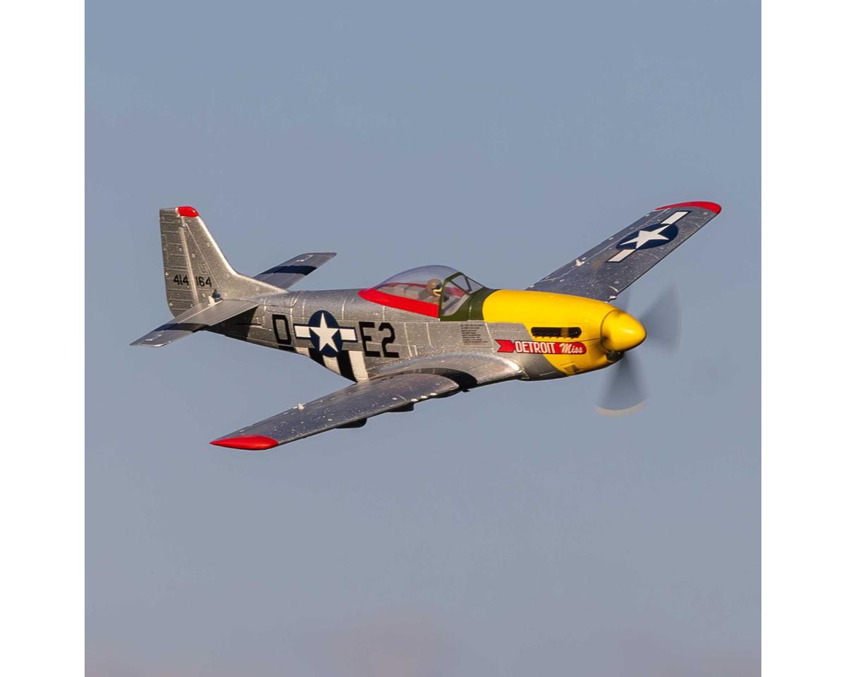 E-flite UMX P-51D Mustang “Detroit Miss” BNF Basic with AS3X and SAFE Select