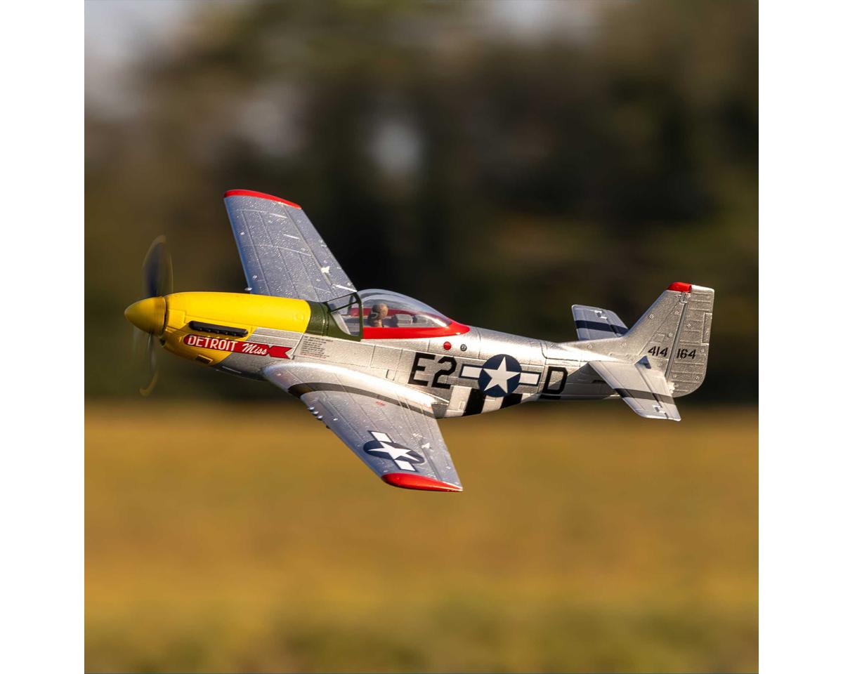 E-flite UMX P-51D Mustang “Detroit Miss” BNF Basic with AS3X and SAFE Select