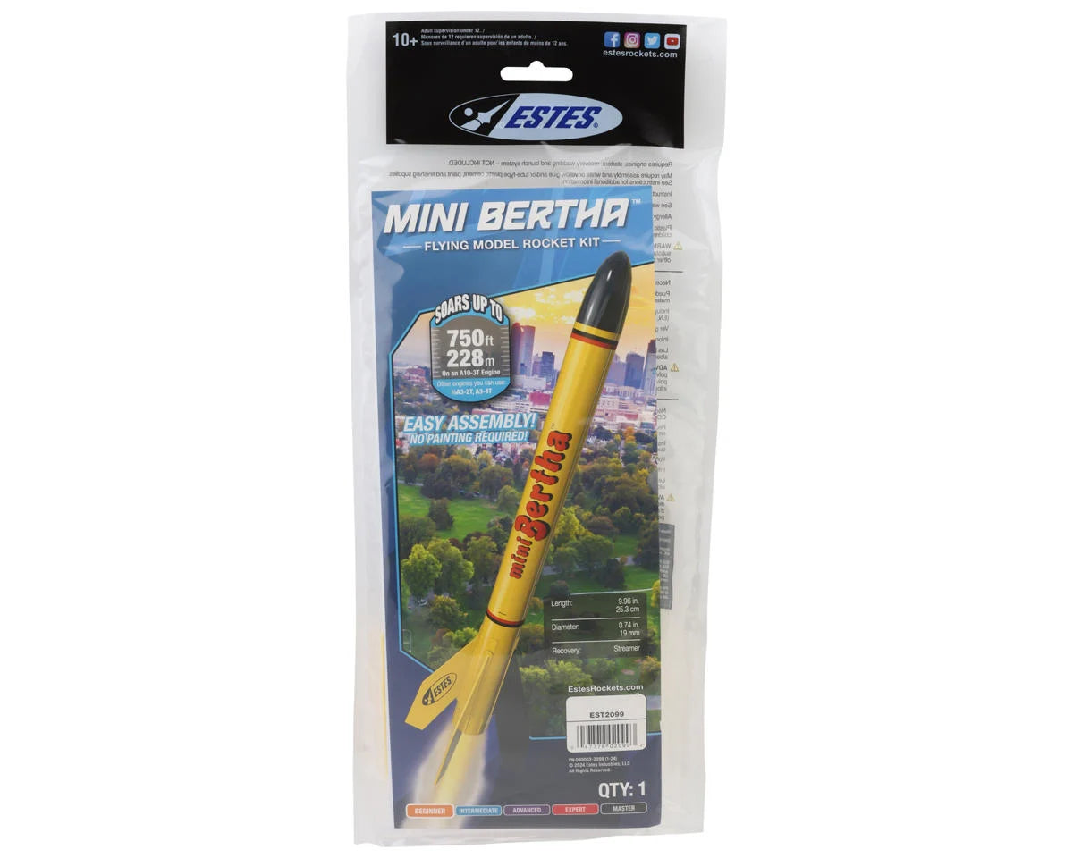 Estes Mini Bertha Flying Model Rocket Kit