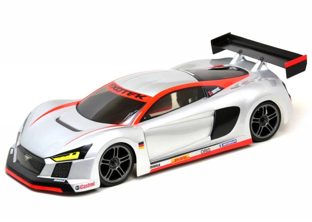 Exotek 190 mm USGT R·Tek 1/10 Carrocería sedán de turismo con ala (transparente)