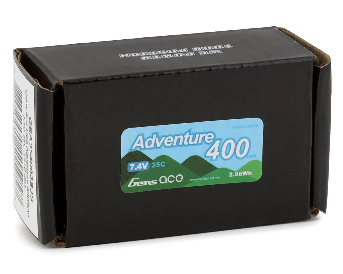 Gens Ace Adventure 2S LiPo Battery 35C (7.4V/400mAh) w/JST-PH2.0 Connector