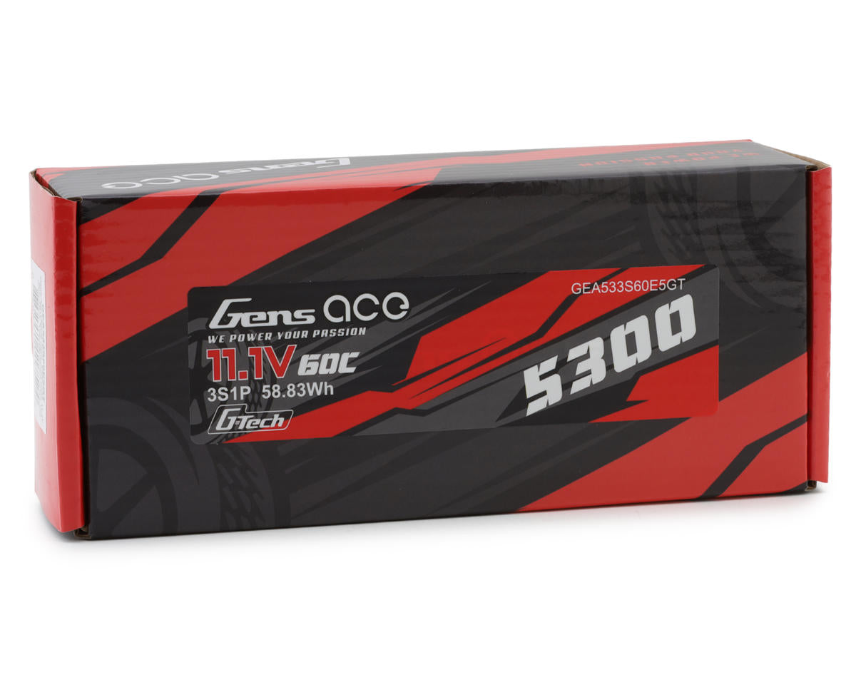 Gens Ace 2S G-Tech Smart LiPo Battery 60C (7.4V/5300mAh) w/T-Style Connector (Copy)