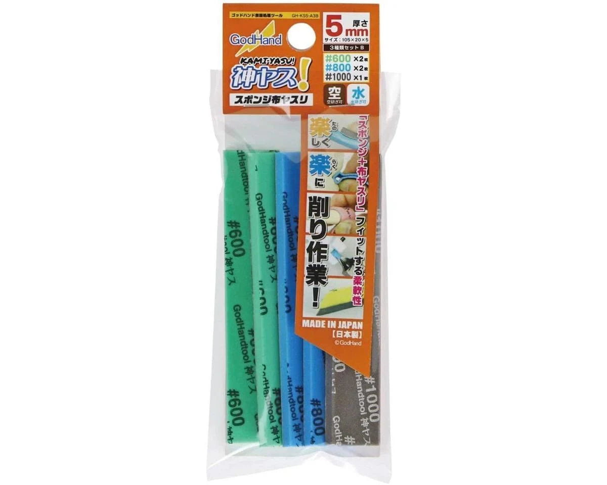 GodHand Tools Kamiyasu Sanding Stick 5mm Assortment