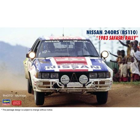 Hasegawa 1/24 Nissan 240RS (BS110) "1983 Safari Rally" Model Kit