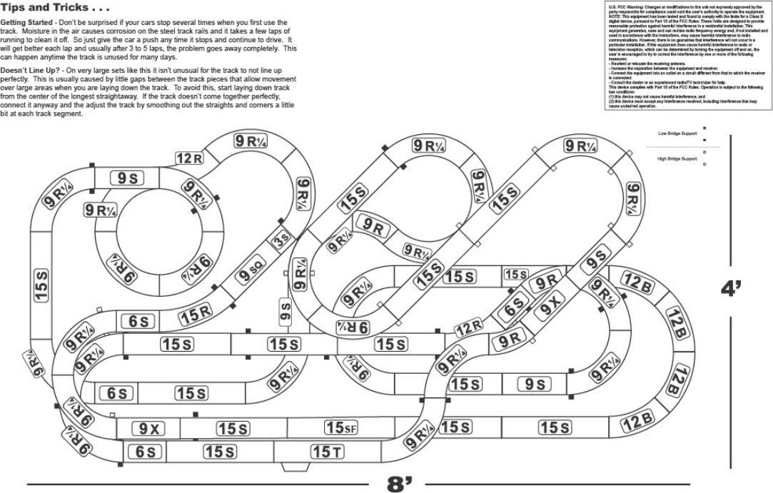 Giant Raceway Set without Digital Lap Counter