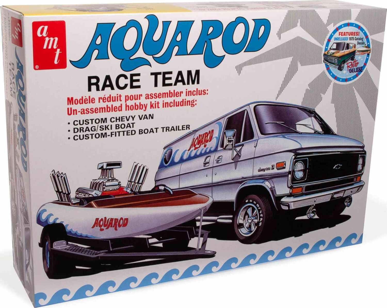 1/25 Aqua Rod Race 75' Chevy Van Race Boat Trailer