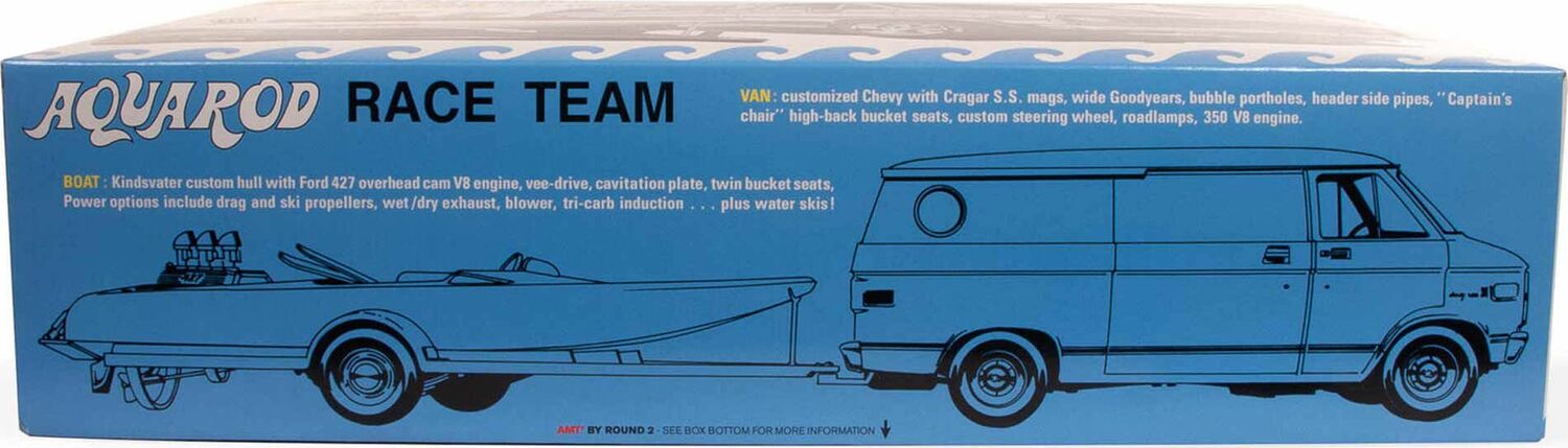 1/25 Aqua Rod Race 75' Chevy Van Race Boat Trailer