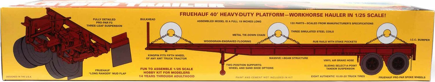 1/25 Fruehauf Flatbed Trailer
