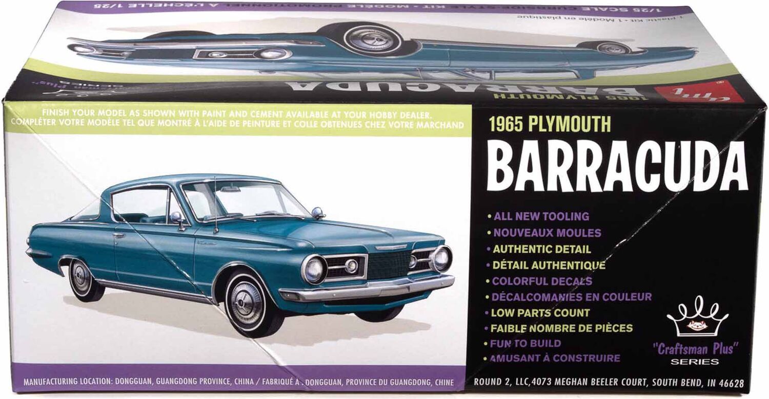 1/25 1965 Plymouth Barracuda Craftsman Plus Model Kit, New Tooling