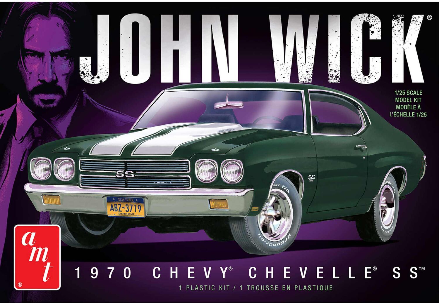 1/25 1970 Chevy Chevelle John Wick Model Kit