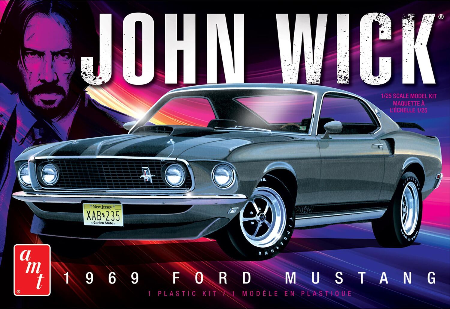 1/25 John Wick's 1969 Ford Mustang Mach I Model Kit