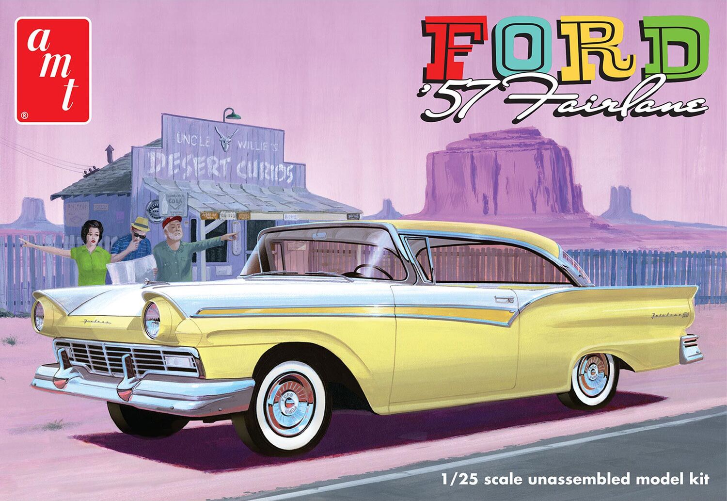 1/25 1957 Ford Fairlane Hardtop 3-in-1 Model Kit