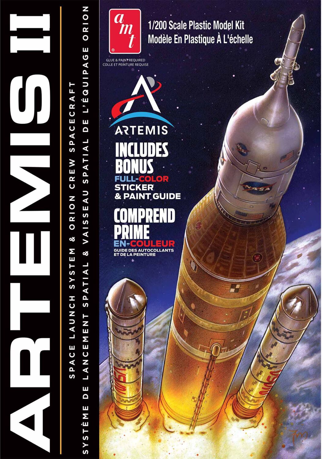 1/200 Artemis II Rocket Model Kit with Stickers