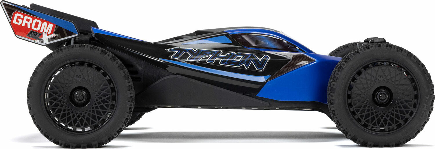 TYPHON GROM 223S BLX Brushless 4X4 Small Scale Buggy RTR with DSC (Battery & Charger included), Blue