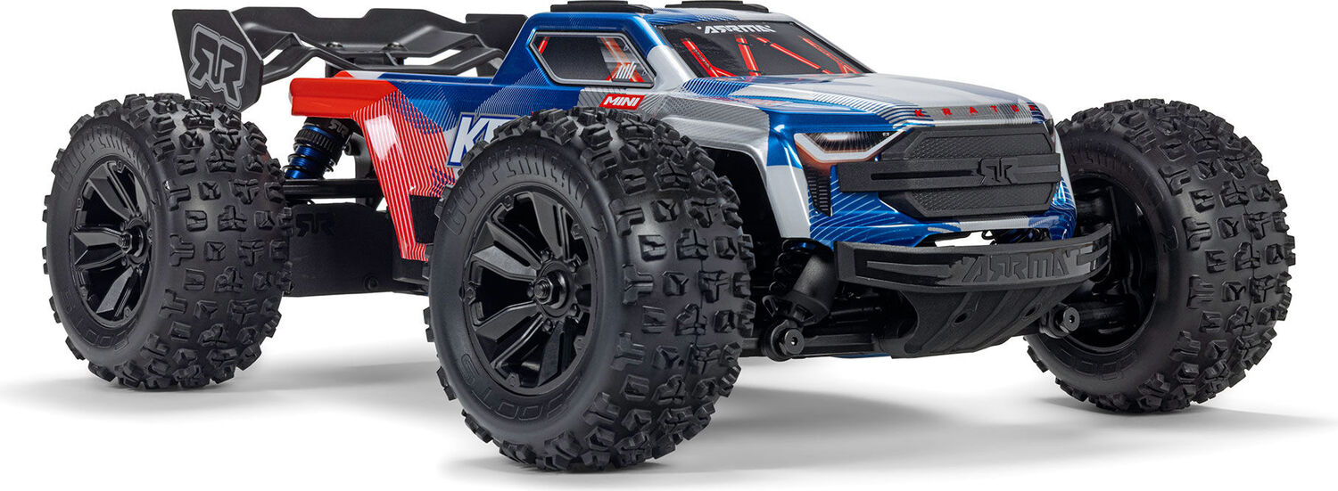 1/16 MINI KRATON 3S DSC 4X4 RTR Brushless Speed Truck (Battery & Charger Included), Red/Blue