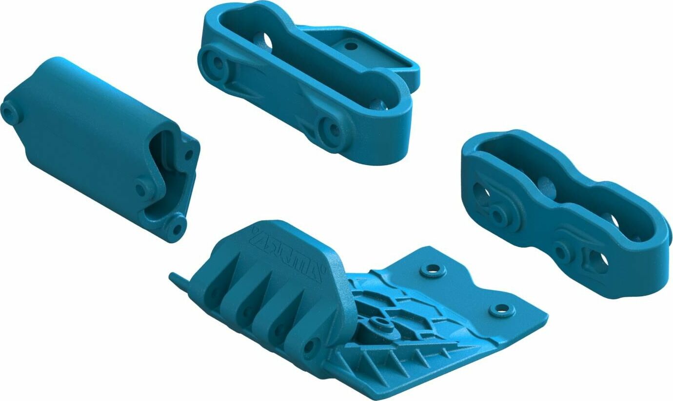 Lower Skid And Bumper Mount Set, Blue