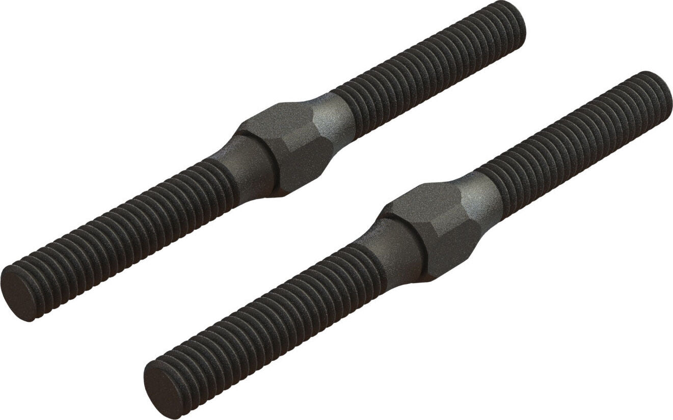 Steel Turnbuckle, M4 x 48mm, Black (2)