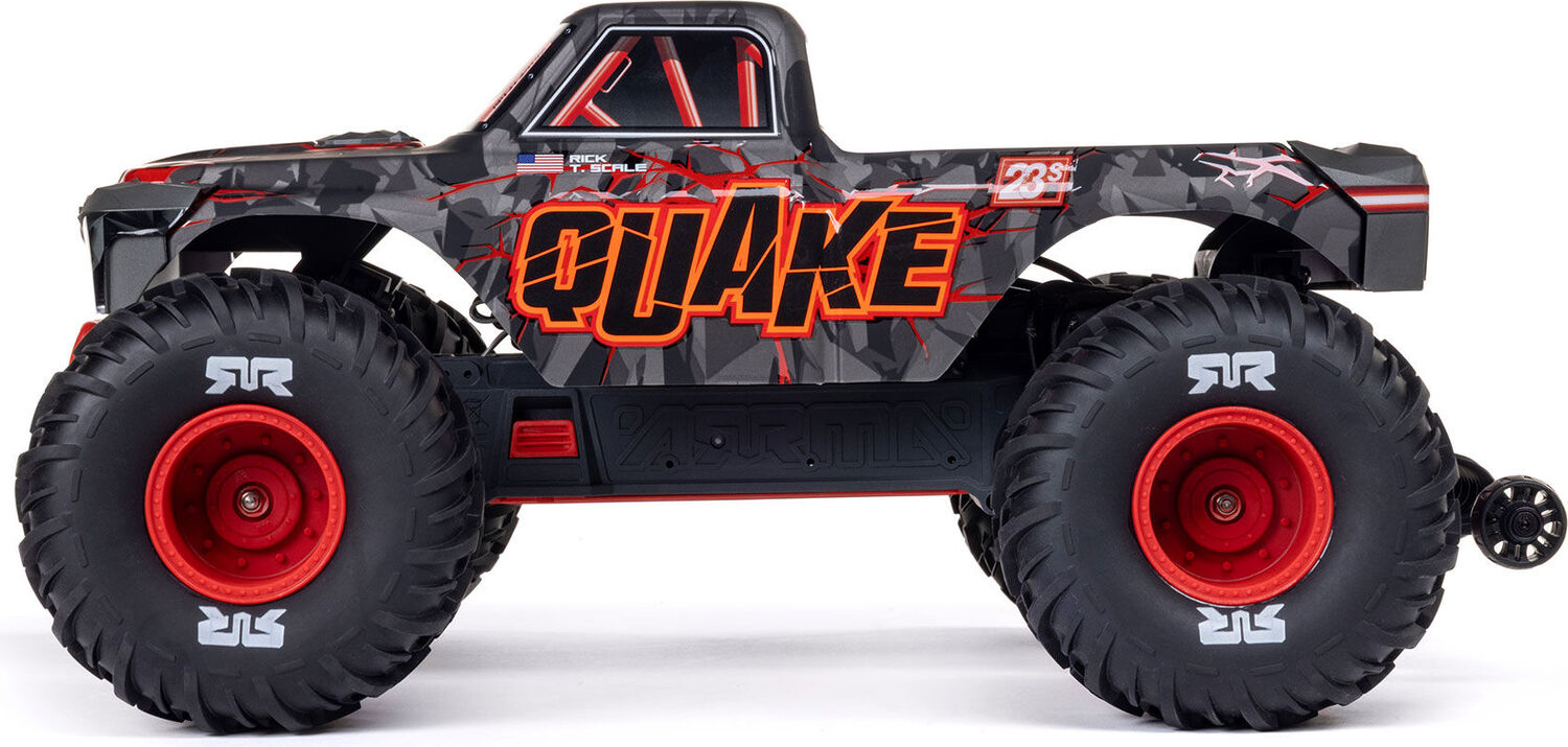 1/10 QUAKE 223S DSC 2WD RTR Brushless Monster Truck, Red
