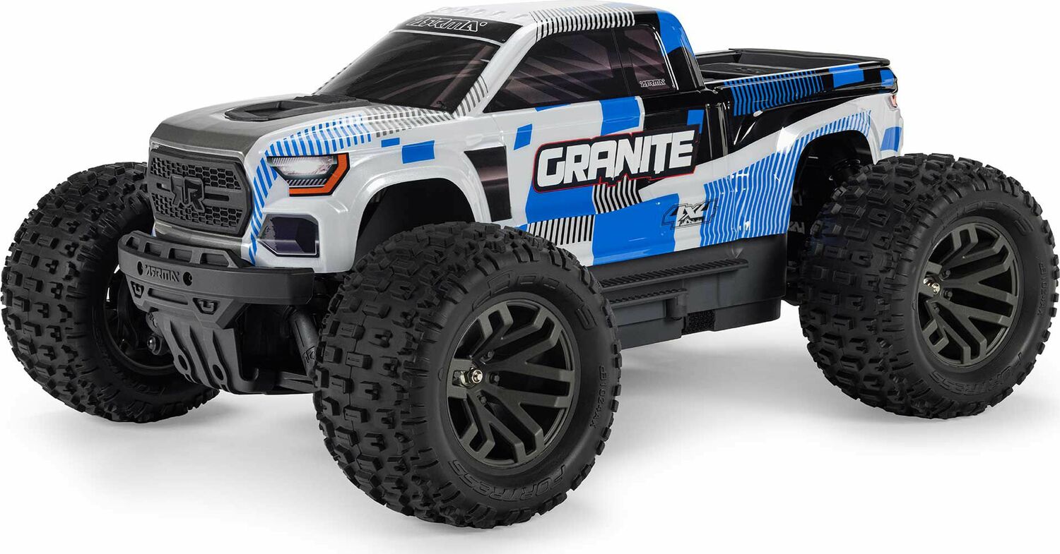 1/10 GRANITE MEGA 665 4X4 RTR Brushed Monster Truck, Blue
