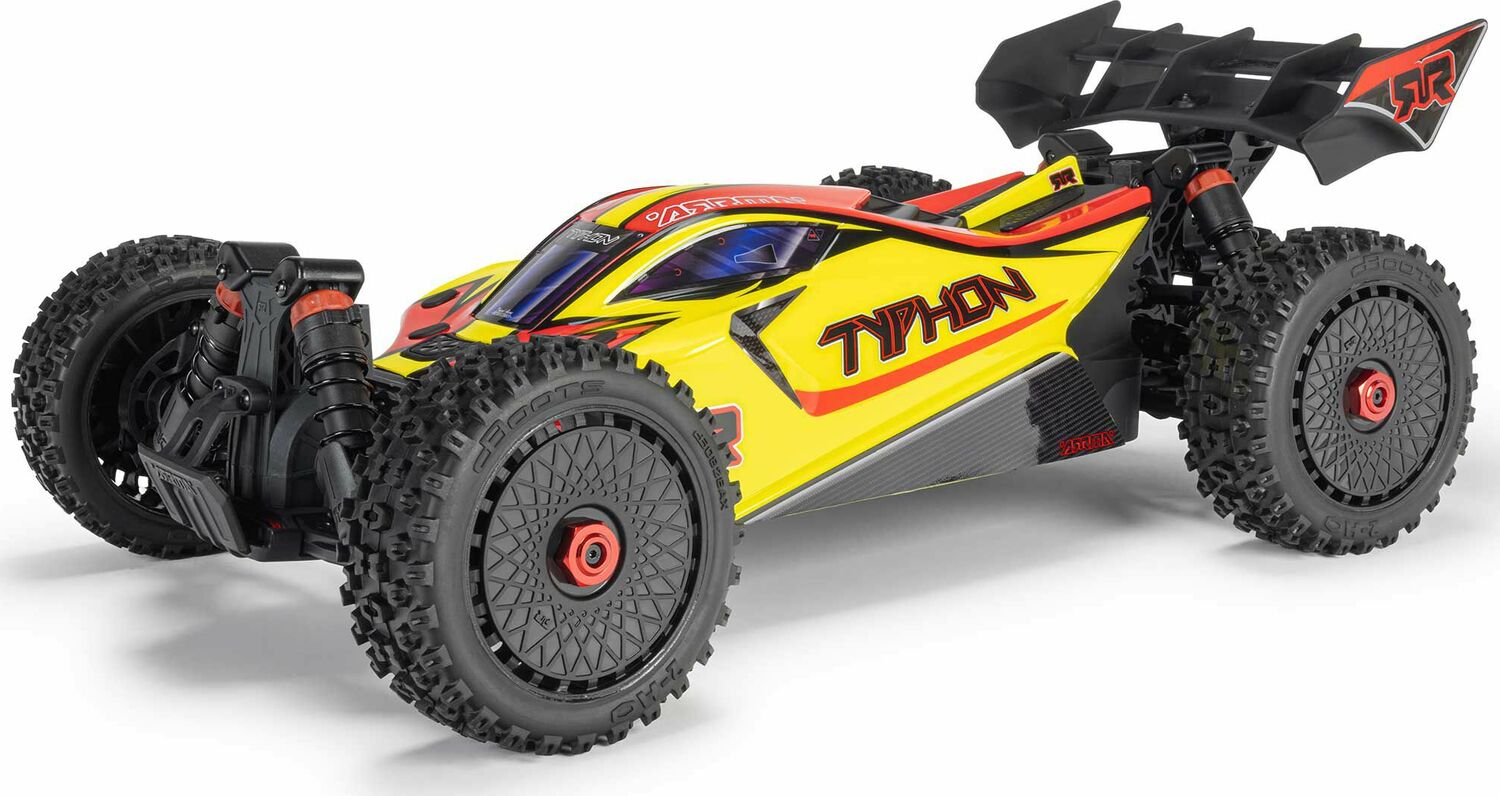 1/8 TYPHON MEGA 665 4X4 RTR Brushed Buggy, Yellow