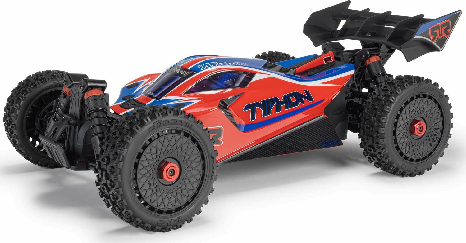 1/8 TYPHON MEGA 665 4X4 RTR Brushed Buggy, Red