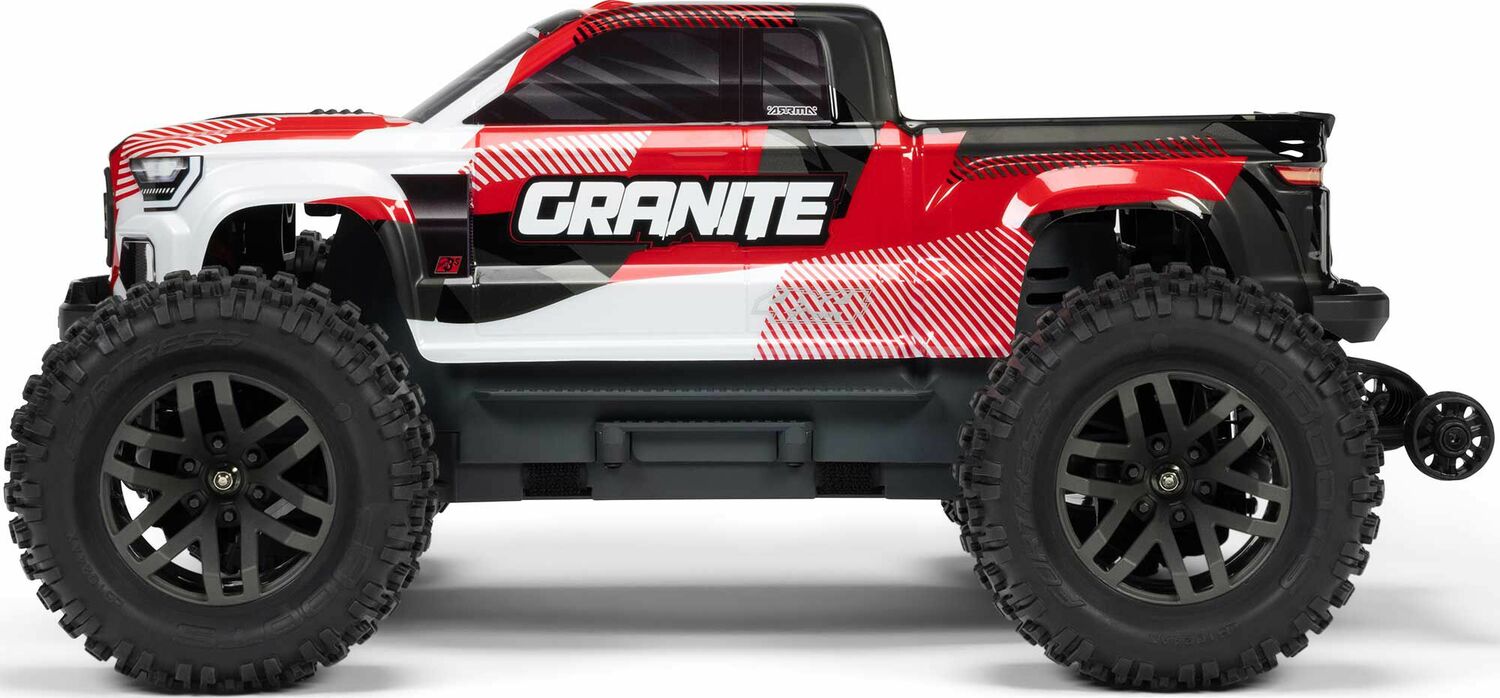 1/10 GRANITE 223S DSC 4X4 RTR Brushless Monster Truck, Red