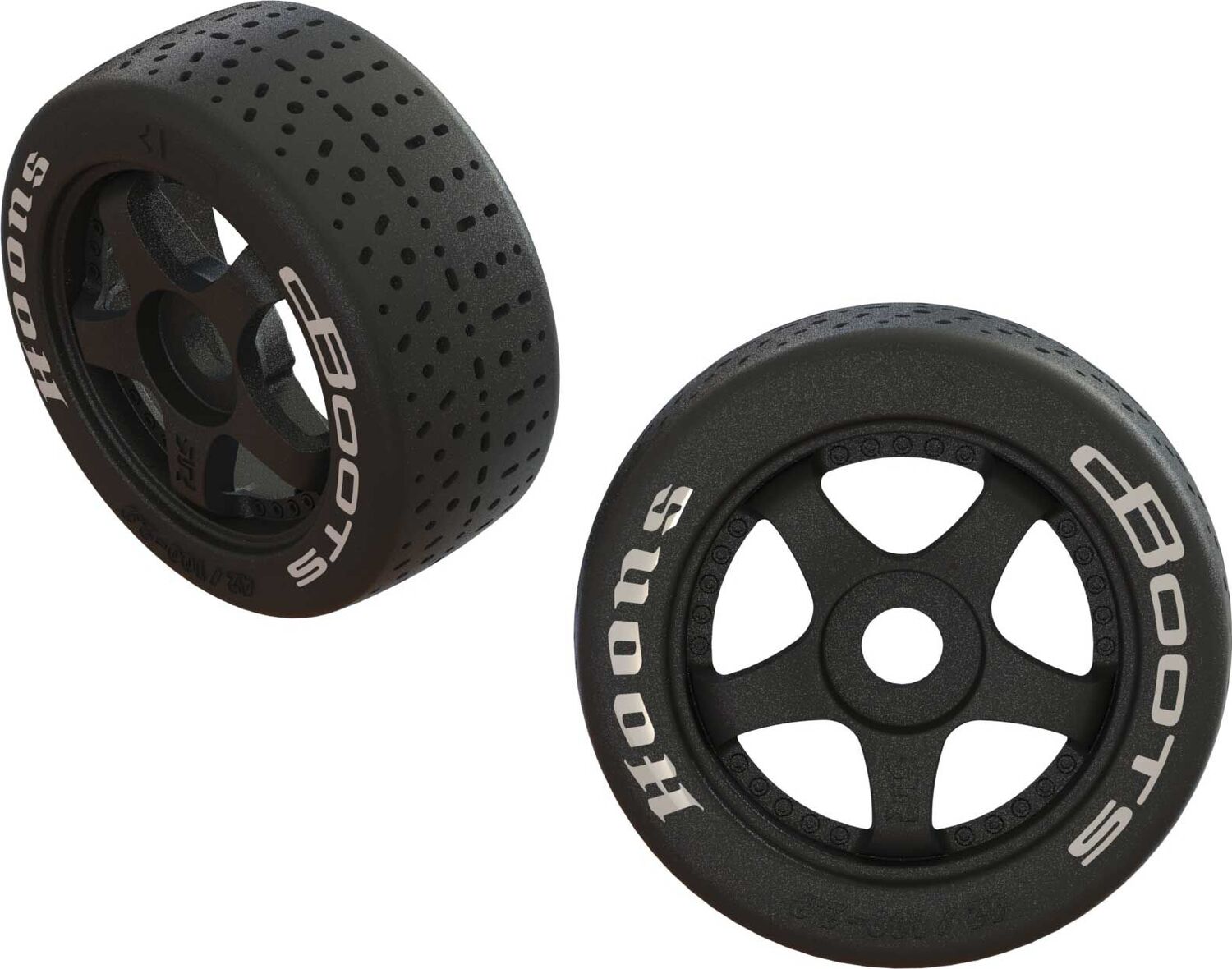 dBoots Hoons 42/100 2.9 Pre-Mounted Belted Tires, White, 17mm Hex, 5-Spoke (2)