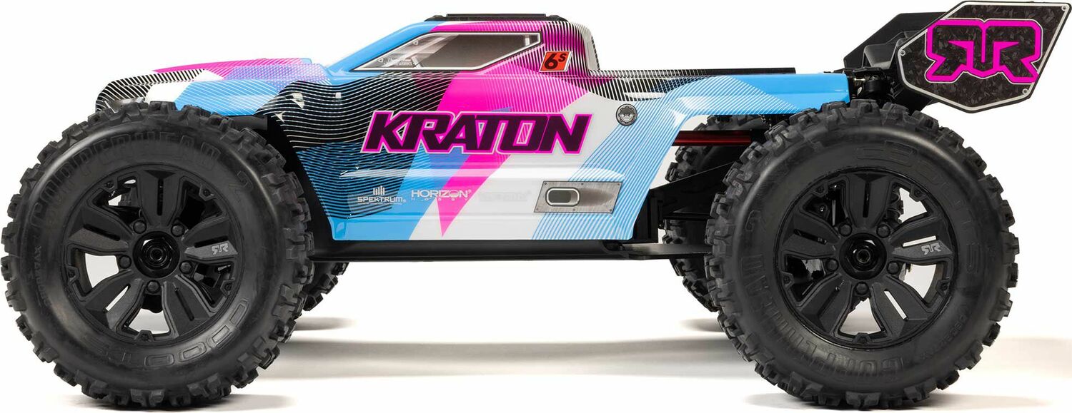 1/8 KRATON 6S 4X4 RTR Brushless Speed Truck, Blue/Pink