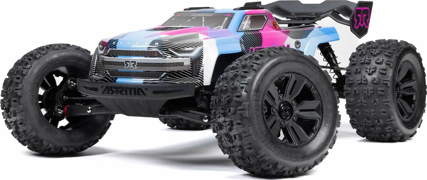 1/8 KRATON 6S 4X4 RTR Brushless Speed Truck, Blue/Pink