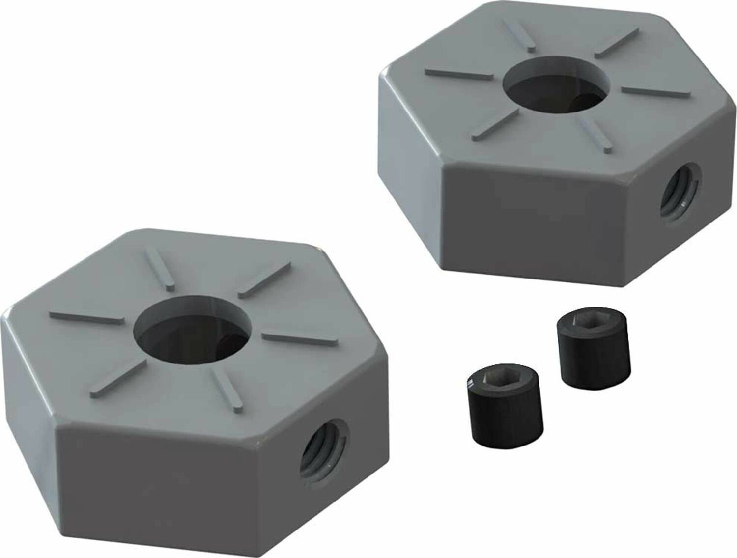 Wheel Hex Metal 14mm (2): BLX 3S