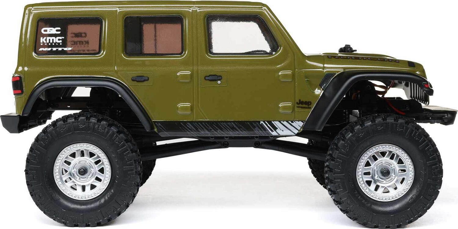 1/24 SCX24 Jeep Wrangler JLU 4X4 Rock Crawler Brushed RTR, Green