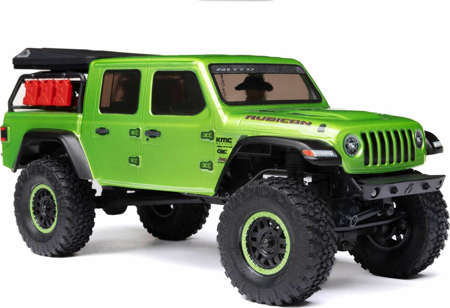 1/24 SCX24 Jeep JT Gladiator 4WD Rock Crawler Brushed RTR, Green