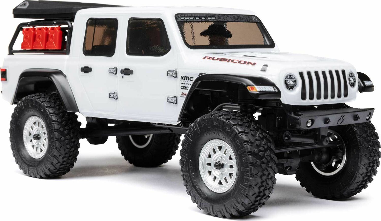 1/24 SCX24 Jeep JT Gladiator 4WD Rock Crawler Brushed RTR, White
