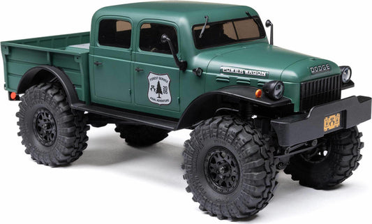 1/24 SCX24 Dodge Power Wagon 4WD Rock Crawler Brushed RTR, Green