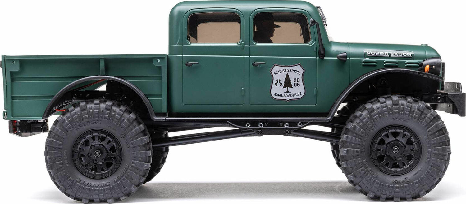 1/24 SCX24 Dodge Power Wagon 4WD Rock Crawler Brushed RTR, Green
