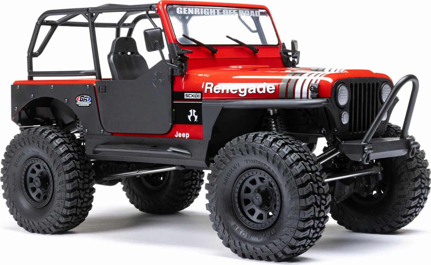 1/10 SCX10 III Jeep CJ-7 4WD Brushed RTR, Red