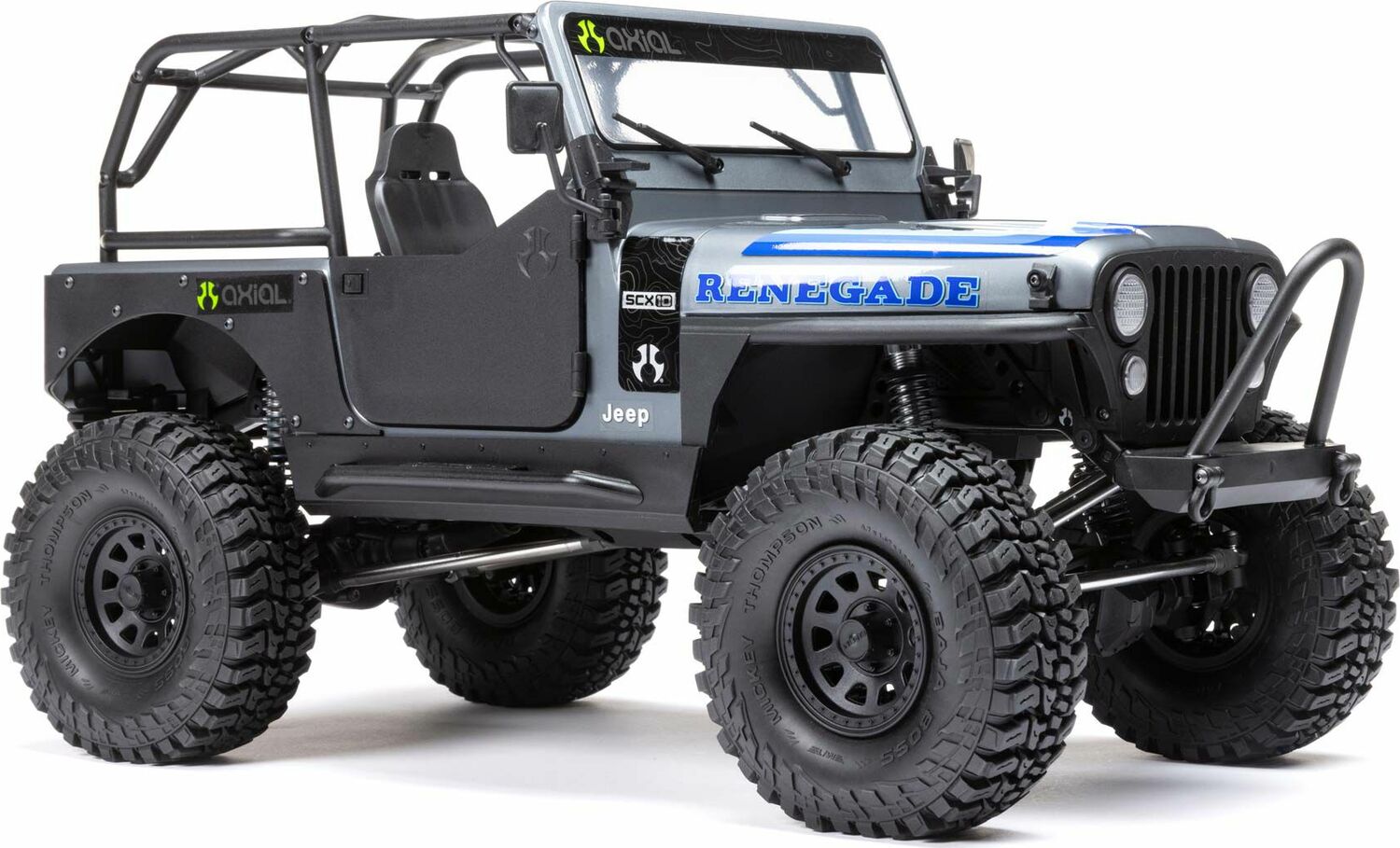 1/10 SCX10 III Jeep CJ-7 4WD Brushed RTR, Grey