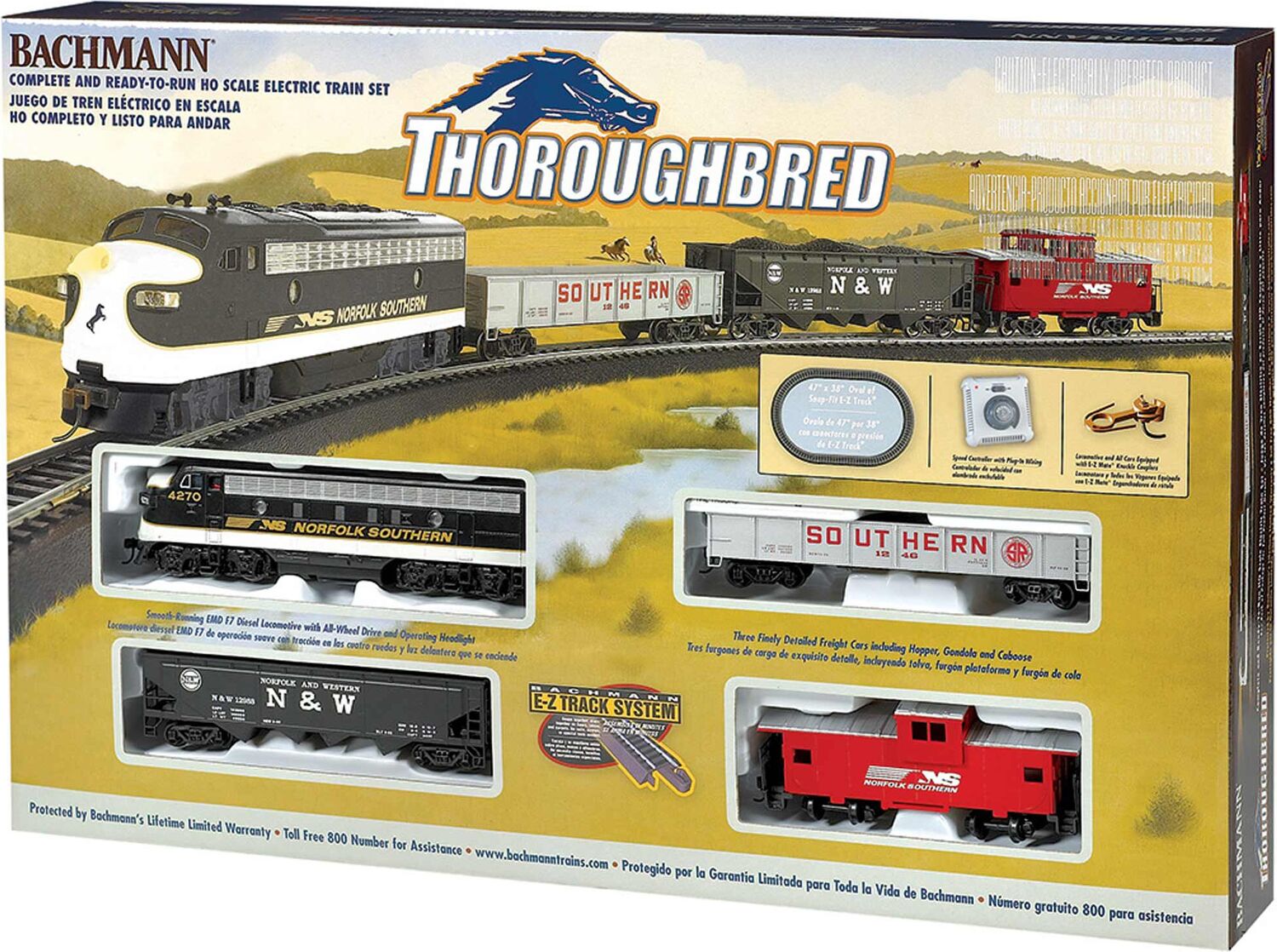 HO Thoroughbred Train Set