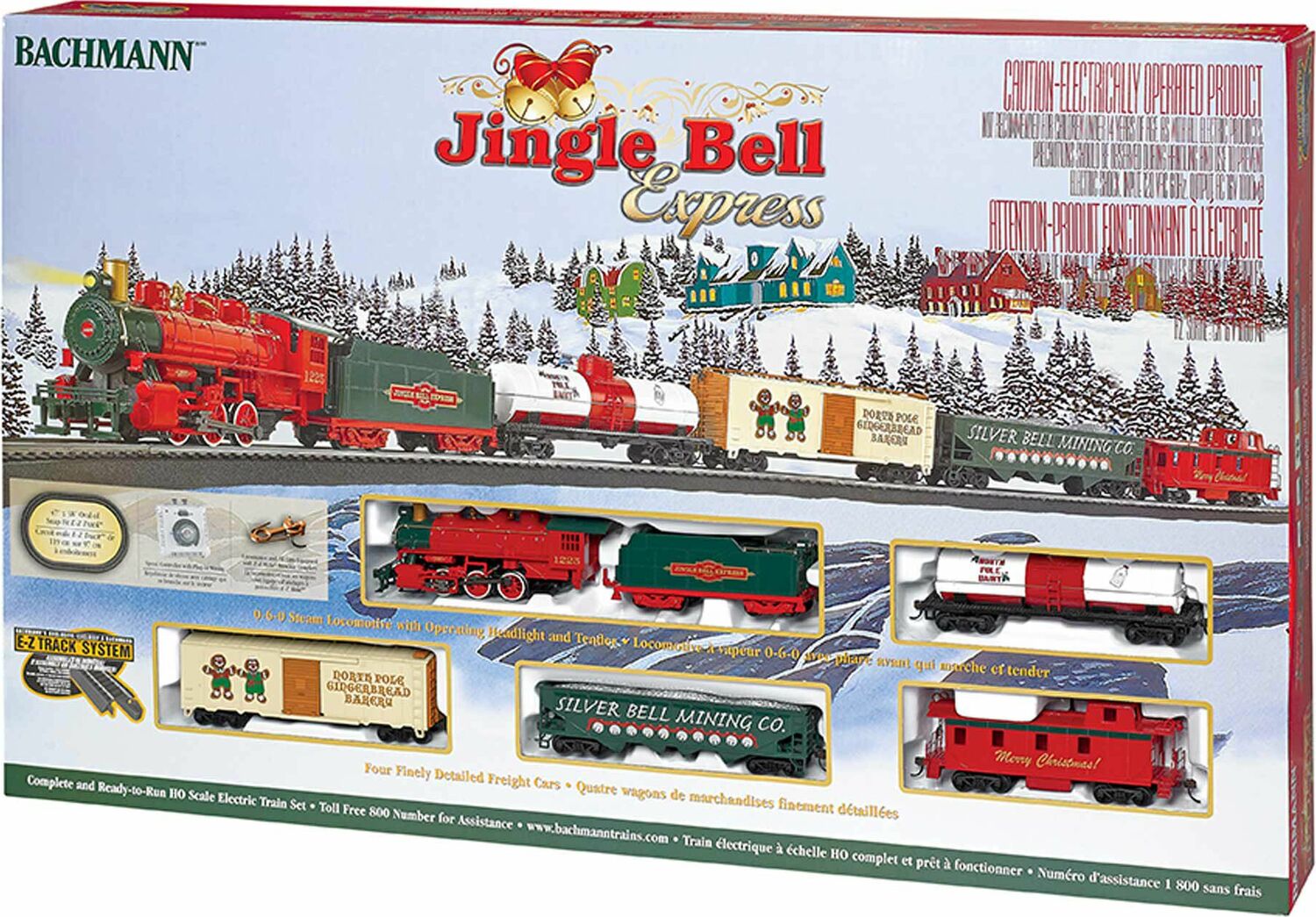 HO Jingle Bell Express Train Set