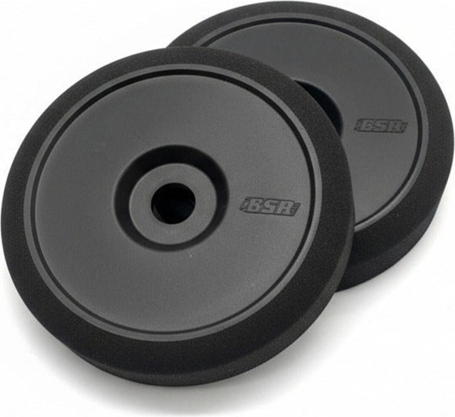 1/8 BSR Pre-Mounted Buggy Tires, Black, Orange Compound (2)